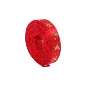 Unique Bargains Gift Wrap Ribbons Polyester Red 179.13"x0.39" 1 Pc - 1 of 4