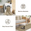 Lahome Boho Area Rug Machine Wasbable Rugs for Kitchen Non Skid Low Pile Braided Cotton Farmhouse Entryway Rugs Indoor Throw Rug Door Mats - 3 of 4