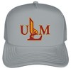Official University of Louisiana Monroe Primary Logo Foam Snapback Trucker Hat - for Men and Women Grey  Grey  One Size - 2 of 4