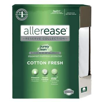 Queen Cotton Fresh Mattress Protector - AllerEase