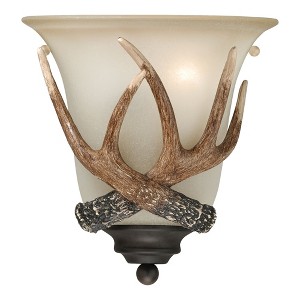 Vaxcel Yoho 1 - Light Sconce in  Black Walnut - 1 of 4