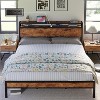 AMERLIFE Platform Bed Frame with Charging Station Storage Headboard, Noise-Free - 3 of 4