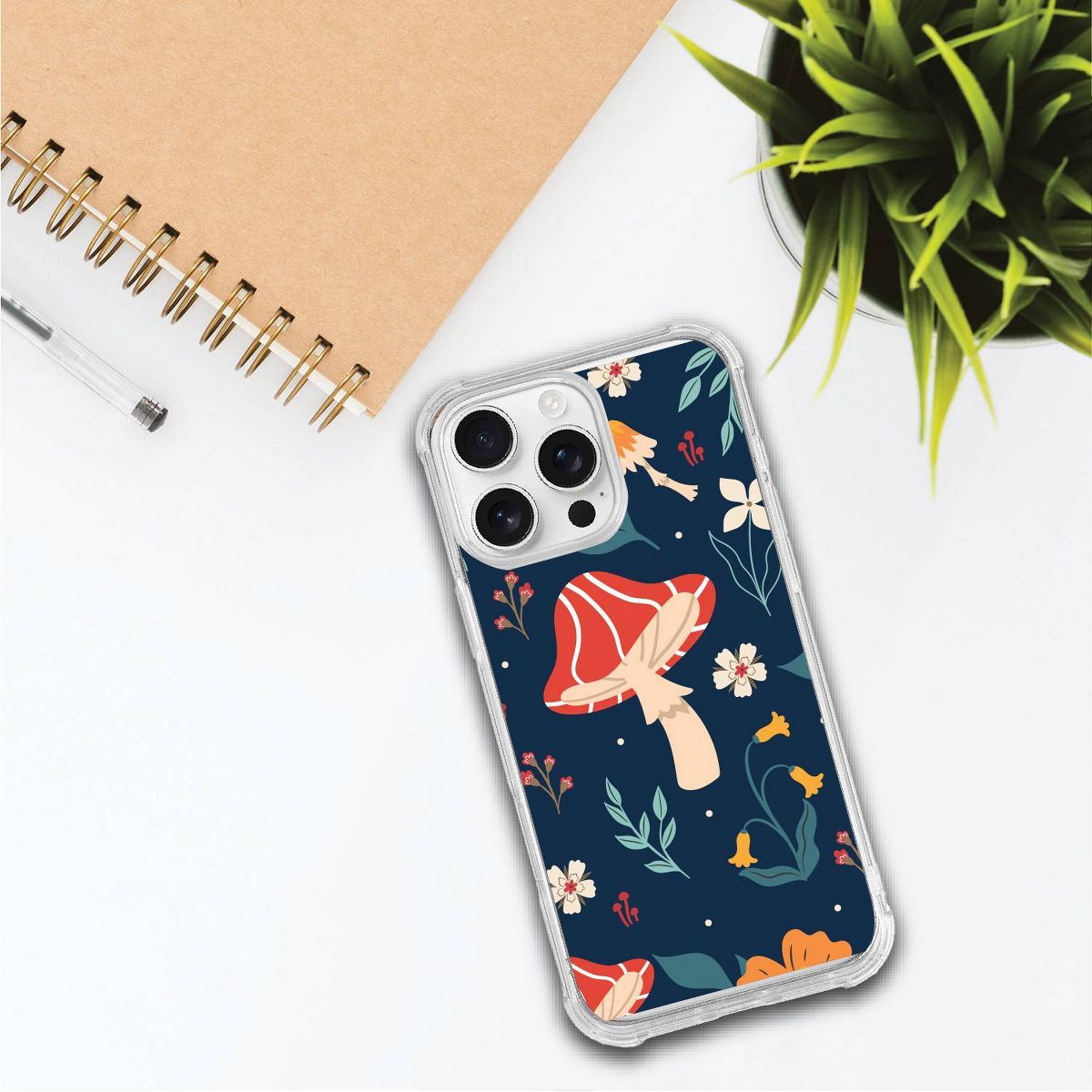 OTM Essentials Tough Edge iPhone 16 Pro Max Case - Fungi Forest Shrooms - thumbnail 2