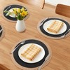REGALWOVEN Farmhouse Placemats Set of 6 Woven Placemats Washable Kitchen Table Mat for Dining Table Decor and Holiday - 2 of 4