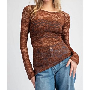 Women's Whitney Floral Lace Top - ee:some - 1 of 4