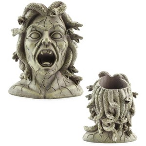 Darware Resin Medusa Head Planter, Garden Decor Statue Flower Pot - 1 of 4