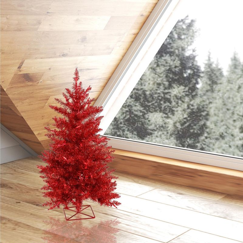 Vickerman Red Series Artificial Christmas Tree Dura-Lit, 4 of 5