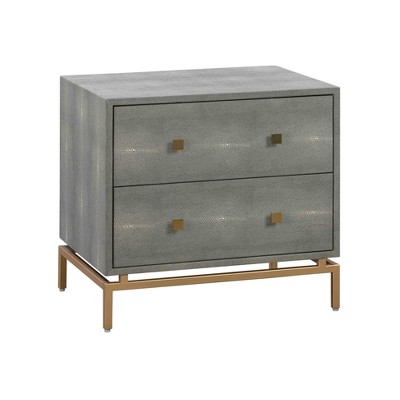 TOV Furniture Pesce Shagreen Nightstand