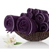 Hastings Home Rio 8 Piece 100% Cotton Towel Set - Eggplant - 4 of 4
