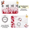 GustoWave 2 Panels Christmas Curtains for Living Room, Xmas Red Velvet Curtains Indoor Holiday Grommet Curtain Snowflakes - 4 of 4