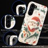 BONGEEK Case Compatible with Samsung Galaxy S23 Plus,Scratch Resistant Hybrid 2-Layer Hard Shell Bright Phone Case,Christmas Santa Green Leaves Cute - 3 of 4