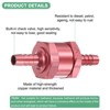 Unique Bargains Aluminum Alloy Non-Return One Way Check Valve Valve 2 Pcs - 2 of 4