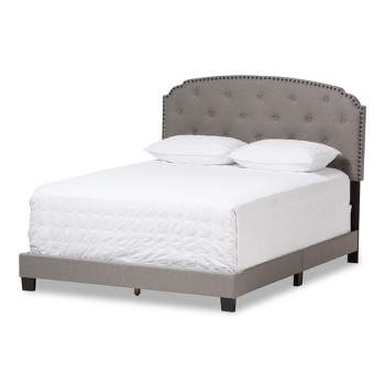Lexi Modern and Contemporary Fabric Upholstered Bed - Baxton Studio