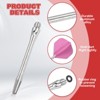 Unique Bargains 2BA Thread Aluminum Dart Shafts with Rubber Rings for Steel Tip 8 Pcs - 3 of 4