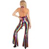  Women's Rainbow Rave Disco Costume