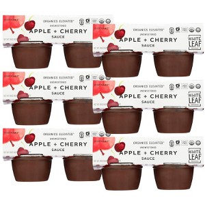 White Leaf Provisions Organic Apple and Cherry Sauce - Case of 6/4/4 oz - 1 of 4