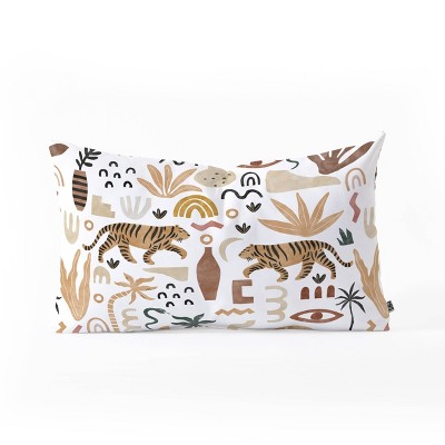 23"x14" Marta Barragan Camarasa Wild Desert Shapes II Lumbar Throw Pillow - Deny Designs