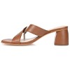 Journee Signature Women's Genuine Leather Jossette Sandals - 2 of 4