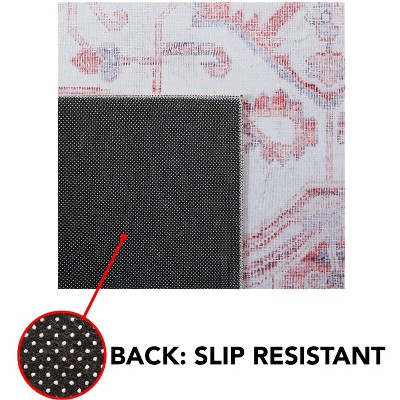 Ivory Elegance Synthetic 3' x 5' Machine Washable Rug