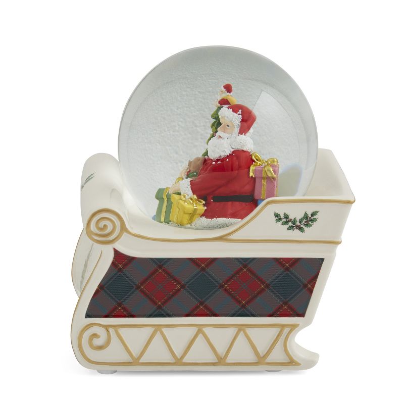 Spode Christmas Tree 6.5" Musical Snow Globe (Jolly Old St. Nicholas),6.5 Inch, 3 of 7