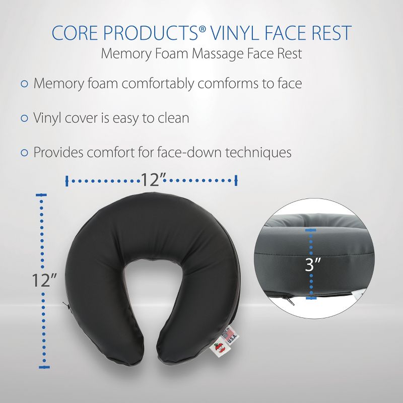 Core Products Memory Foam Massage Face Rest, Vinyl, 2 of 3