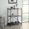 SEVOBAL Utility Storage Shelves Console Table with Three Tier Shelves for Living Room Bedroom or Office, Black Gray, 31.5"*17.5"*39.5" - 4 of 4