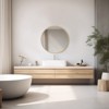 FURNIinspire Bathroom Vanity Mirrors Round Wall Mirror, Anti-Rust Bathroom Vanity Mirror With Aluminum Alloy Frame, Gold, 20"*20" - 4 of 4