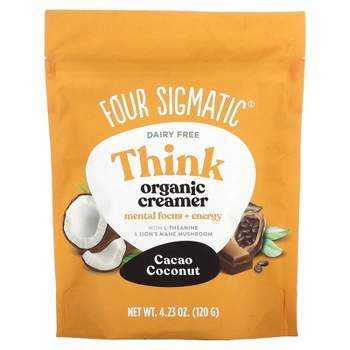 Four Sigmatic Organic Creamer, Dairy Free, Cacao Coconut, 4.23 oz (120 g)