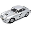 Porsche 356 #26 "Porsche KG" "24 Hours of Le Mans" (1956) with Display Case 1/18 Model Car by Spark - 2 of 3
