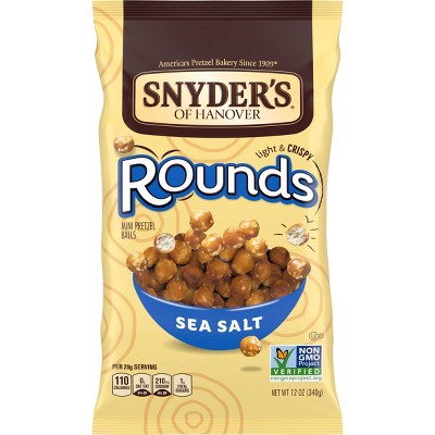 Snyder's of Hanover Rounds Sea Salt Pretzels - 12oz
