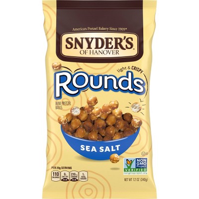 Snyder's Rounds Sea Salt Pretzels - 12oz