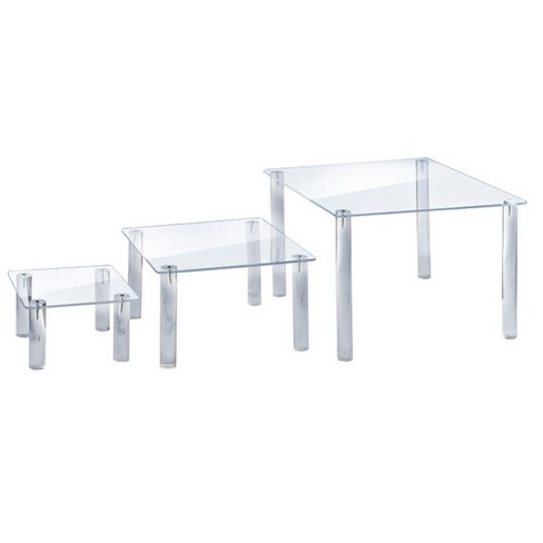 Azar Displays 3-Piece Acrylic Square Riser Set - image 1 of 4