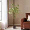 XINGHANZHENXUAN Artificial Pieris Tree, Pre-Potted Faux Evergreen, Decorative Plant for Indoor and Outdoor Spaces - 4 of 4