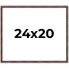 PosterPalooza | 24x20 Thin Bamboo Picture Frame, UV Acrylic, 2 Finishes - Gold and Brown - 2 of 4