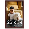 PosterPalooza | Minimalist Brown Picture Frame - UV Acrylic, Foam Board Backing, Hanging Hardware - 2 of 4