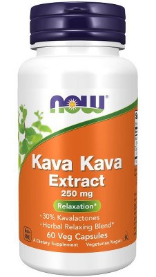 Kava Kava 250mg 30% Extract by Now Foods  -  60 Capsule