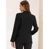 Allegra K Women's Work Office Casual Double Breasted Blazer with Pocket - 3 of 4