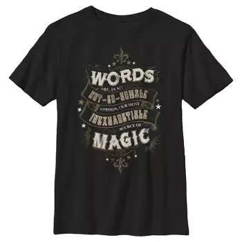 Bouwen op Afscheid Station Boy's Harry Potter Dumbledore Humble Wisdom T-shirt : Target