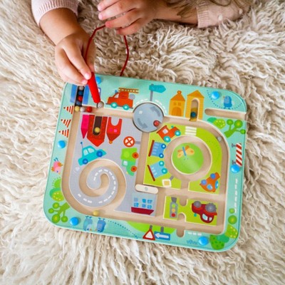 Colorful Magnetic Town Maze Puzzle for Toddlers