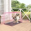 BestMassage 24/30/36/42/48 Inch Dog Crate Dog Cage Dog Kennel with Double Door Removable Tray & Handle Indoor Outdoor Pet Crate - 2 of 4