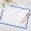 Saro Lifestyle Scallop Border Placemat (Set of 4) - 4 of 4