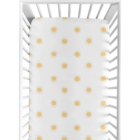 Yellow fitted best sale crib sheet