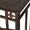Filagree Side Table Brown - Stylecraft: Signature Collection, Elegant Metal & Wood Design, Storage for Entryway or Hallway - 4 of 4