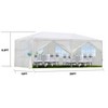 Gulches 10x20' Outdoor Garden Gazebo Wedding Party Tent Canopy Marquee with 6 Removable Sidewalls, Black - 3 of 4