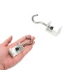 Unique Bargains Steel Hanging Bag Clothes Desk Mount Rabbit Utility Hooks 2 Pcs - 4 of 4