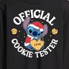 Men's - Lilo and Stitch - Christmas Official Cookie Tester Long Sleeve Graphic T-Shirt - 2 of 4