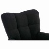 MAYEERTY Teddy Fabric Nursery Rocking Chair, Indoor Living Room Use, Black - 3 of 4