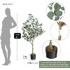Artificial Eucalyptus Tree, 4/5/6 FT Tall Fake Eucalyptus Plant for Indoor Outdoor, Faux Tree for Home Office Modern Large Fake Plant Decor - 3 of 4