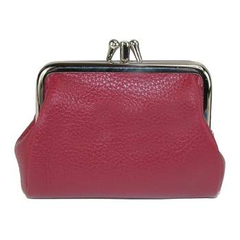 Ctm Leather Double Compartment Coin Purse Wallet : Target