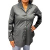 Women's Button Front Tunic Shirt - Zac & Rachel - 2 of 4